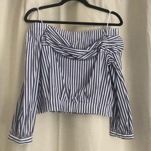 Zara OTS Striped Shirt